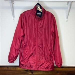 Totes Vibrant Red Windbreaker- L
